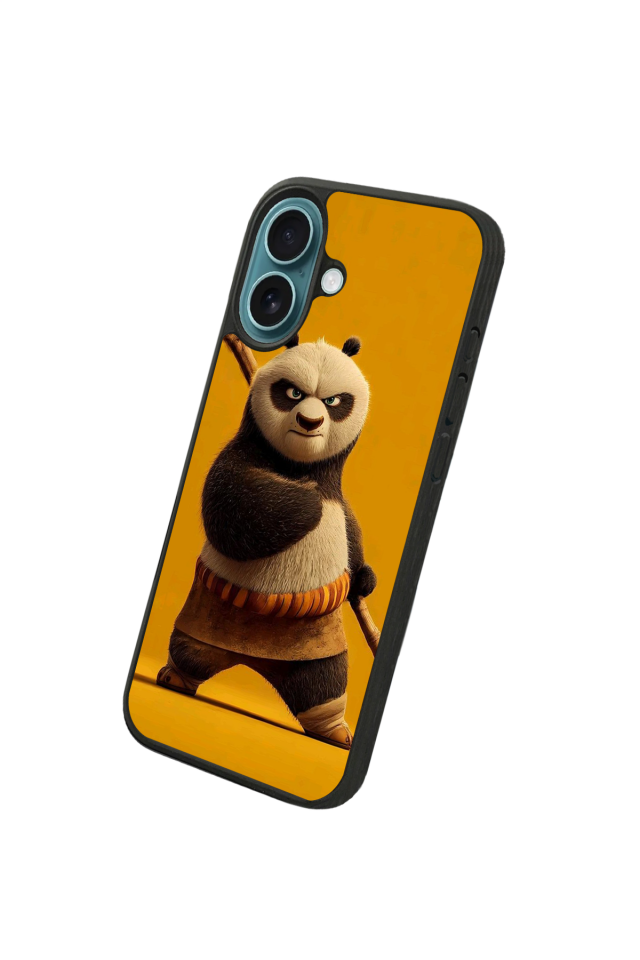 iPhone 16 Uyumlu Kung Fu Panda Tasarımlı Glossy Premium Kılıf