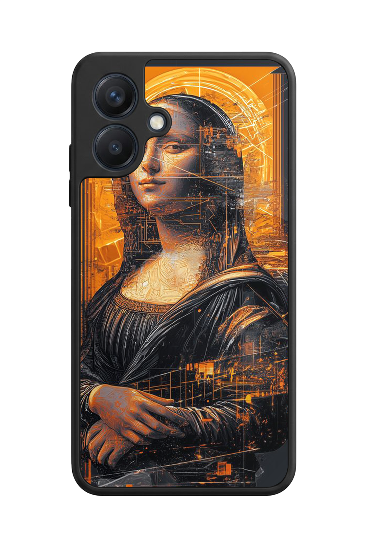 Samsung Galaxy A07 Uyumlu Monalisa Tasarımlı Glossy Premium Kılıf