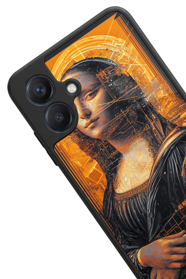 Samsung Galaxy A07 Uyumlu Monalisa Tasarımlı Glossy Premium Kılıf