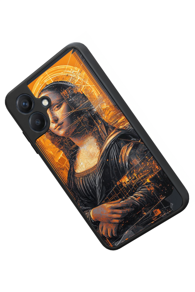 Samsung Galaxy A07 Uyumlu Monalisa Tasarımlı Glossy Premium Kılıf