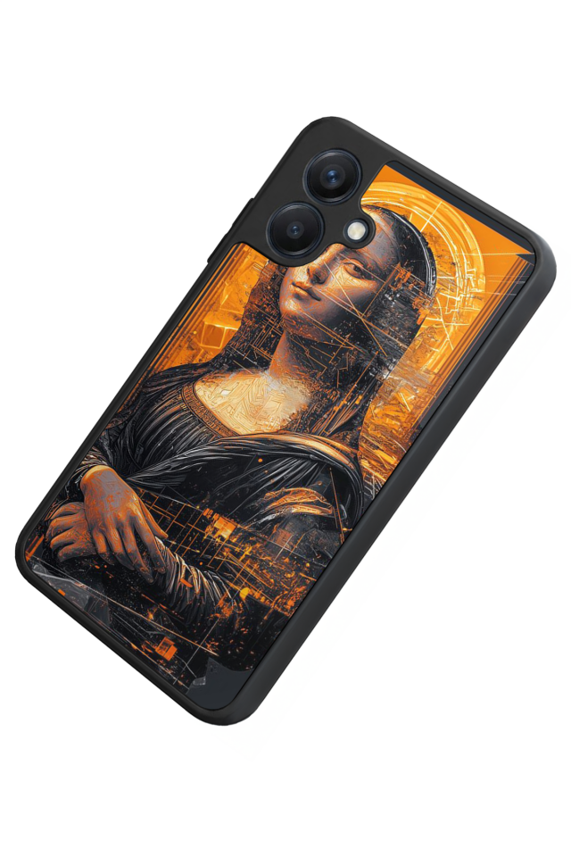 Samsung Galaxy A07 Uyumlu Monalisa Tasarımlı Glossy Premium Kılıf