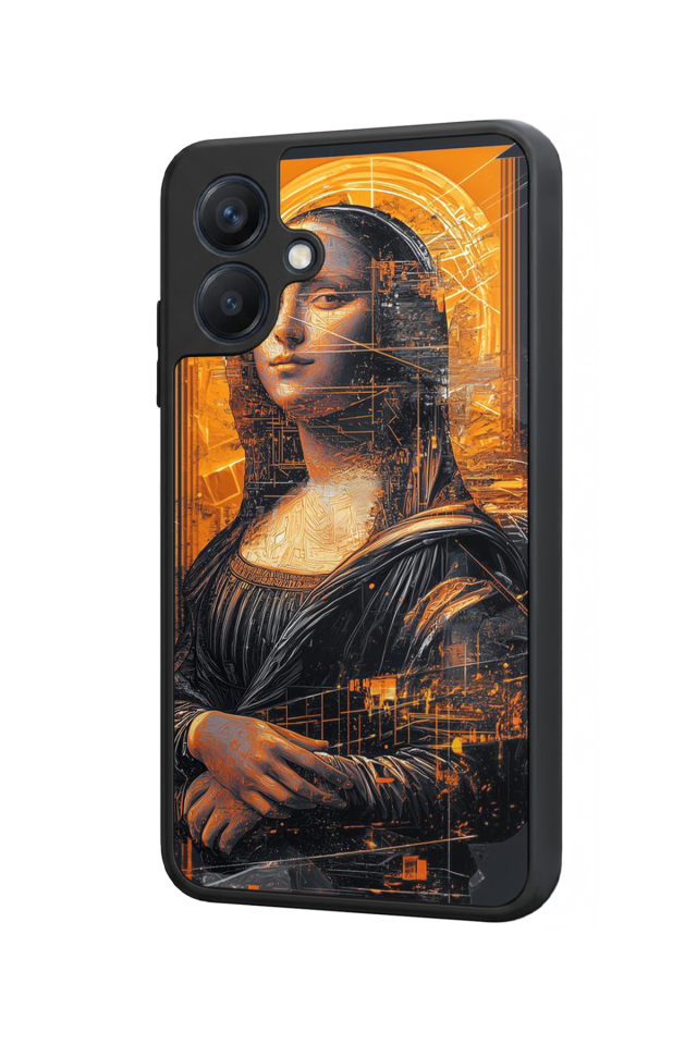 Samsung Galaxy A07 Uyumlu Monalisa Tasarımlı Glossy Premium Kılıf