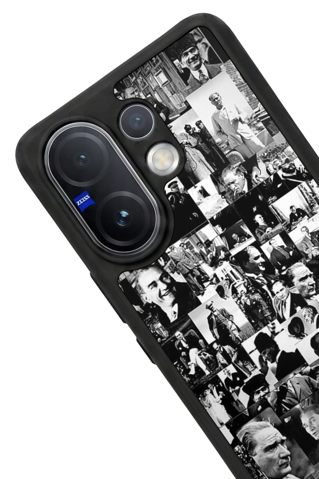 Vivo V60 Uyumlu Mustafa Kemal Ataturk Tasarımlı Glossy Premium Kılıf