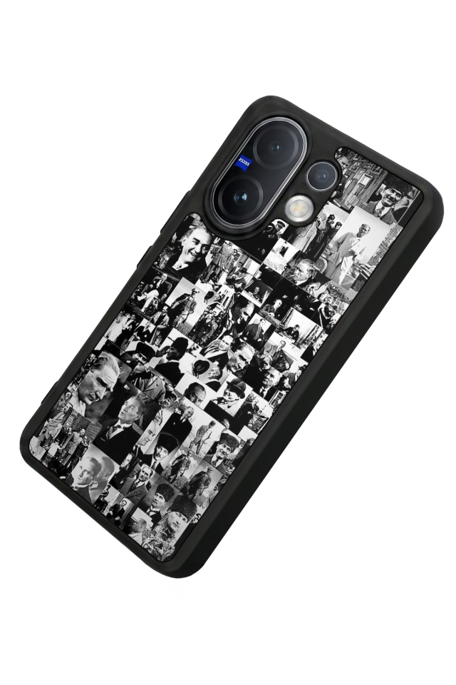 Vivo V60 Uyumlu Mustafa Kemal Ataturk Tasarımlı Glossy Premium Kılıf