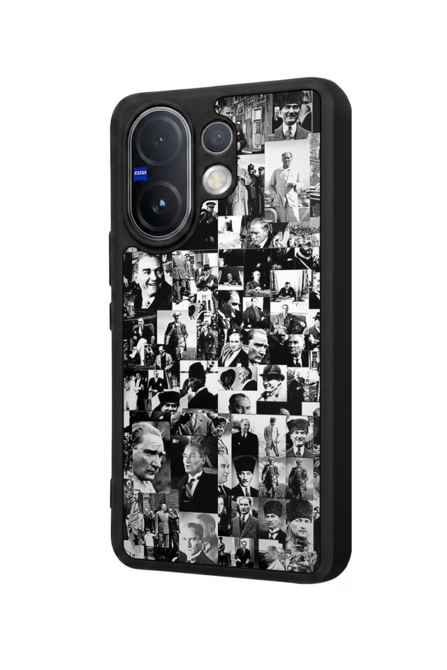Vivo V60 Uyumlu Mustafa Kemal Ataturk Tasarımlı Glossy Premium Kılıf
