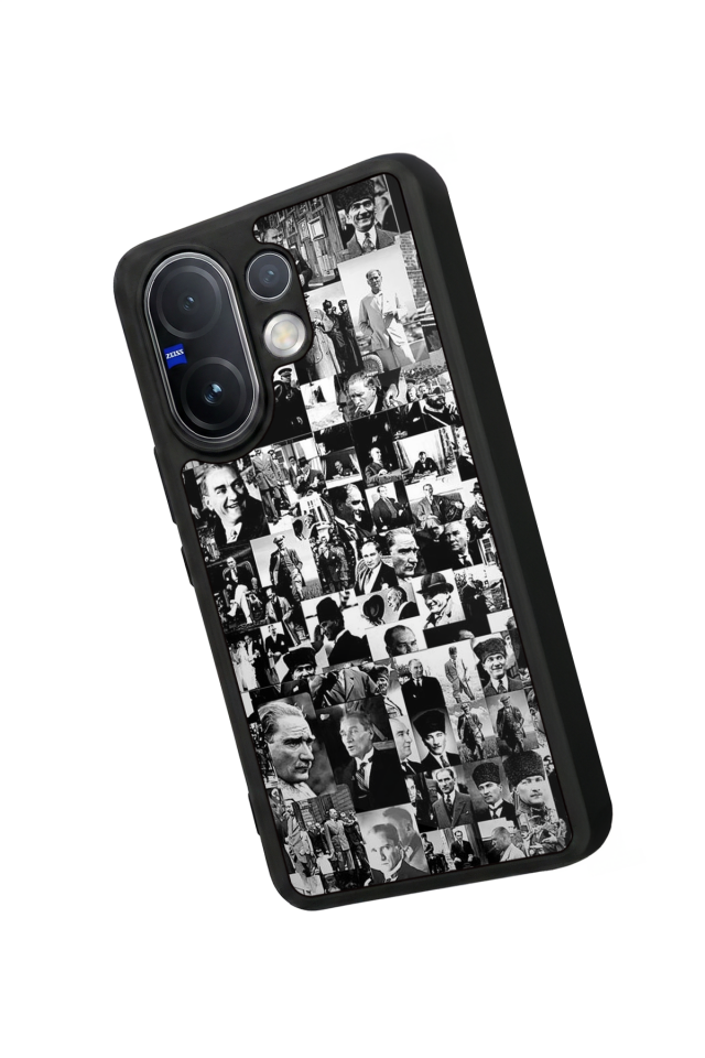 Vivo V60 Uyumlu Mustafa Kemal Ataturk Tasarımlı Glossy Premium Kılıf