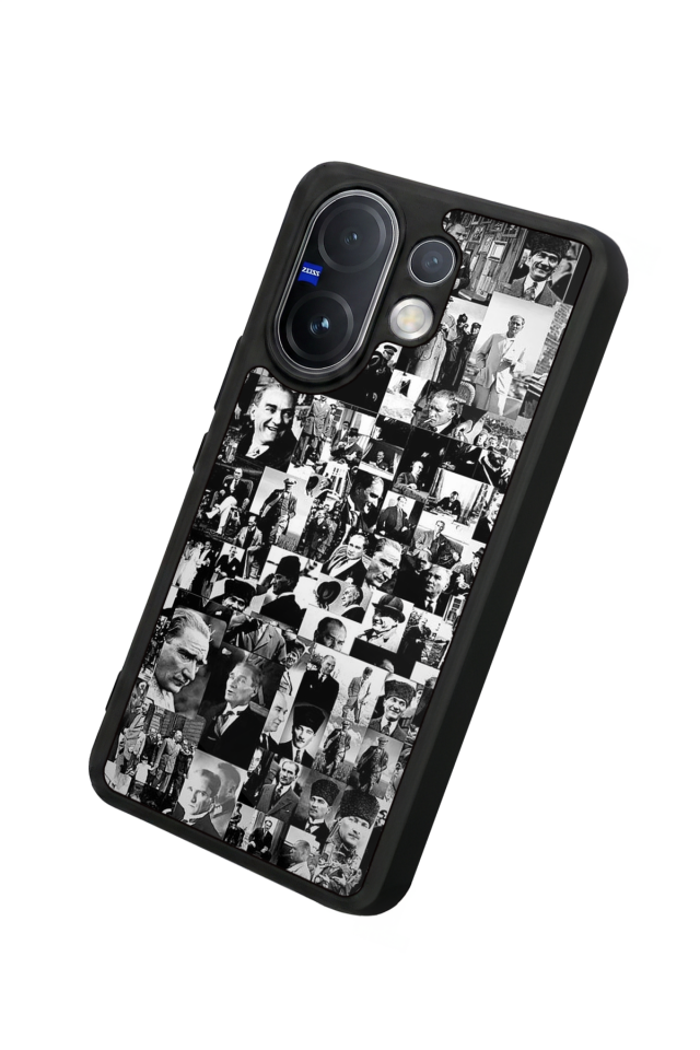 Vivo V60 Uyumlu Mustafa Kemal Ataturk Tasarımlı Glossy Premium Kılıf