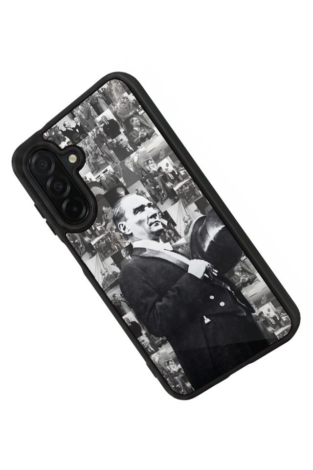 Samsung Galaxy A56 Uyumlu Mustafa Kemal Ataturk Tasarımlı Glossy Premium Kılıf