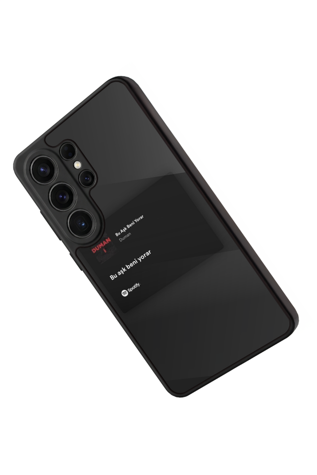 Samsung Galaxy S26 Ultra Uyumlu Sarki Sozleri Tasarımlı Glossy Premium Kılıf