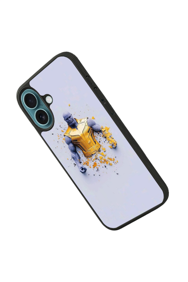 iPhone 16 Plus Uyumlu Thanos Tasarımlı Glossy Premium Kılıf
