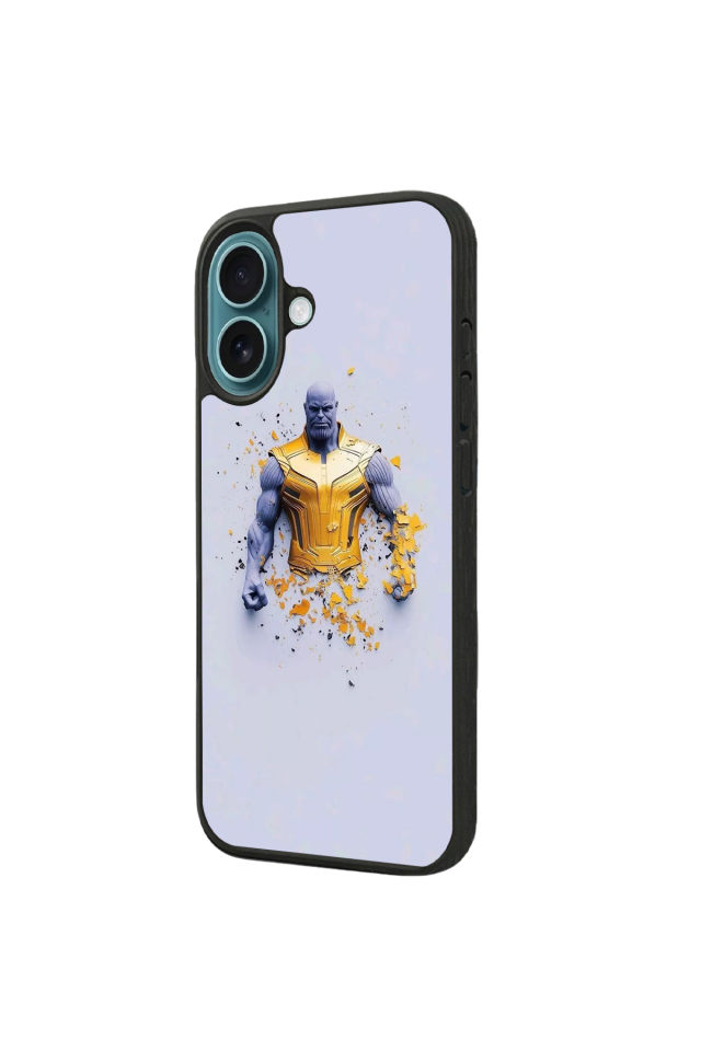 iPhone 16 Plus Uyumlu Thanos Tasarımlı Glossy Premium Kılıf