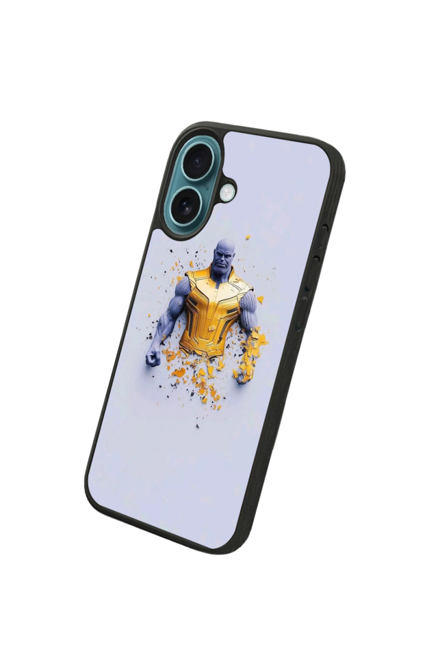 iPhone 16 Plus Uyumlu Thanos Tasarımlı Glossy Premium Kılıf