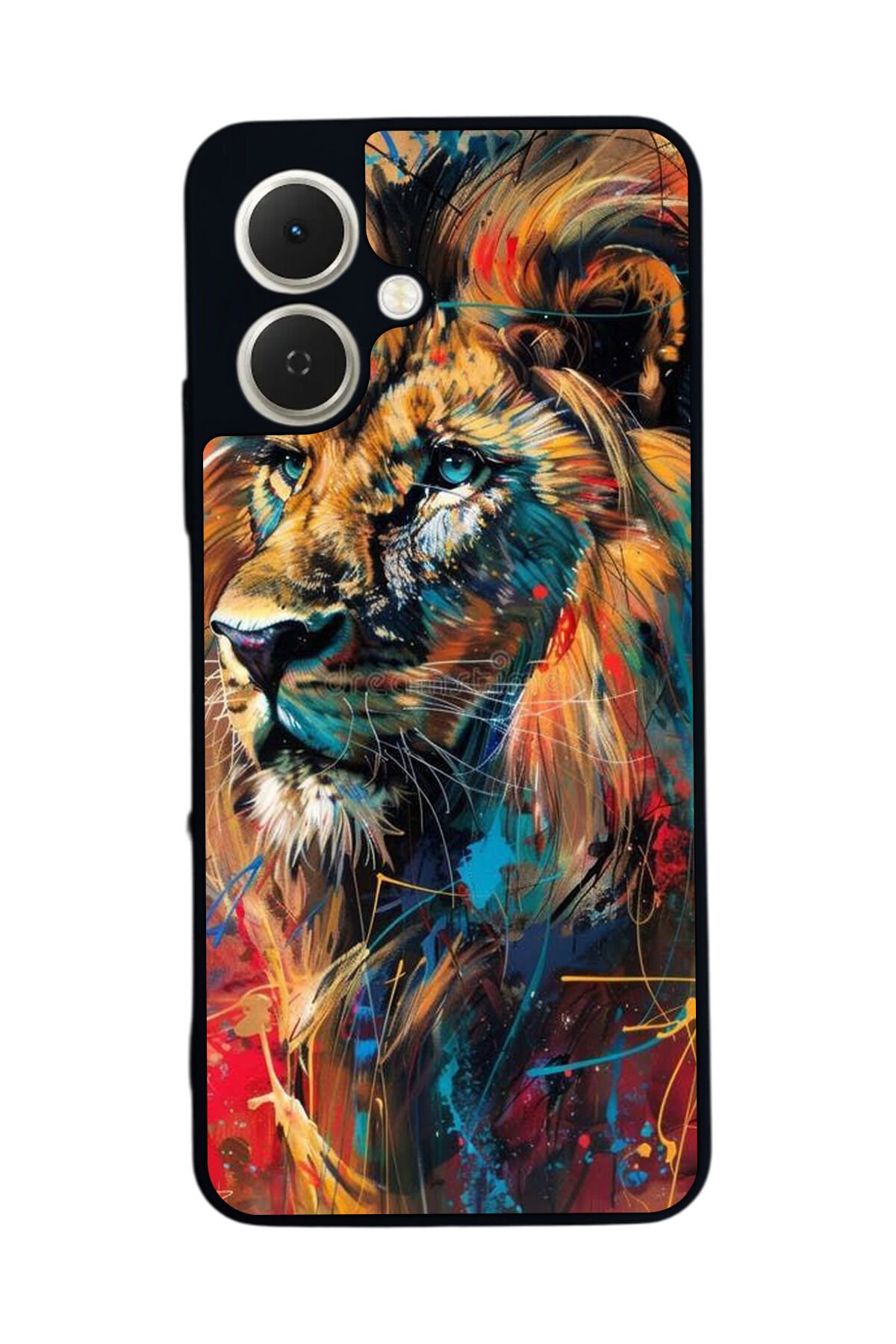 Tecno Spark GO 2 Uyumlu Aslan Tasarımlı Glossy Premium Kılıf