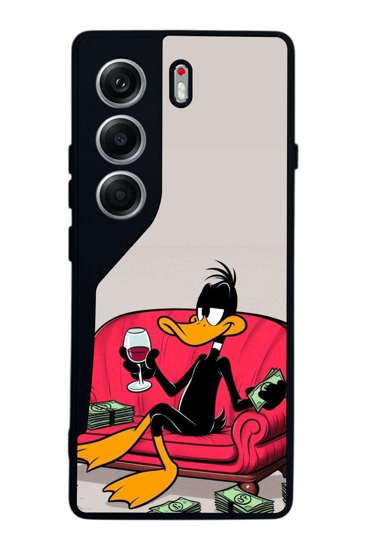 Tecno Camon 40 Uyumlu Daffy duck Tasarımlı Glossy Premium Kılıf