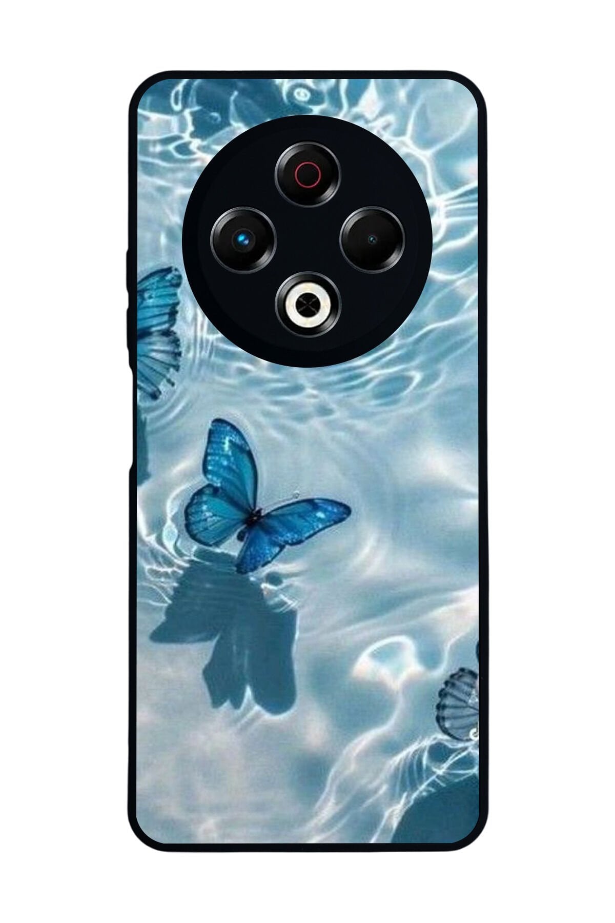 Tecno Spark 30 Uyumlu Kelebek Tasarımlı Glossy Premium Kılıf