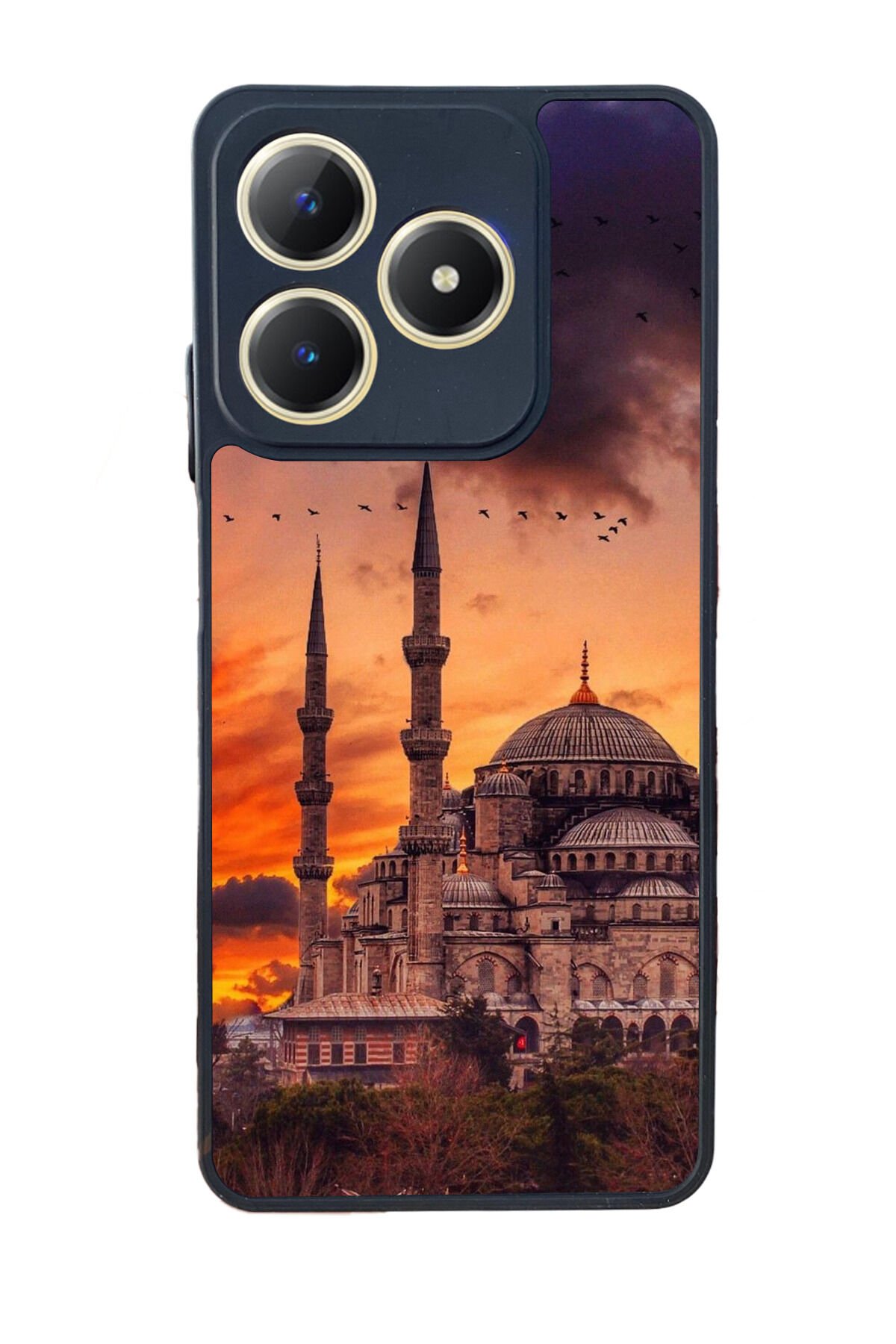 Realme C63 Mat Uyumlu Siyah Kılıf – Yumuşak Silikon, Koruyucu, Şok Emici Kapak