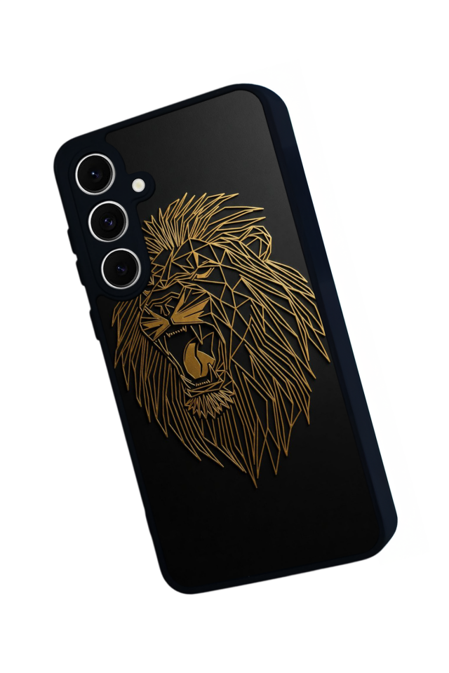 Samsung Galaxy S24 FE Uyumlu Aslan Tasarımlı Glossy Premium Kılıf