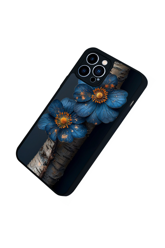 iPhone 12 Pro Max Uyumlu Cicek Tasarımlı Glossy Premium Kılıf