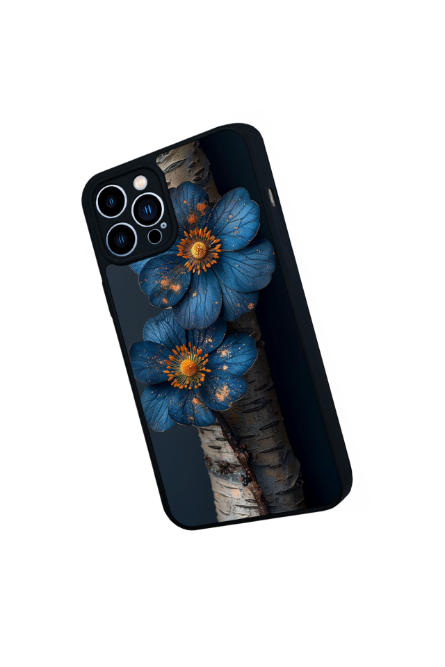 iPhone 12 Pro Max Uyumlu Cicek Tasarımlı Glossy Premium Kılıf