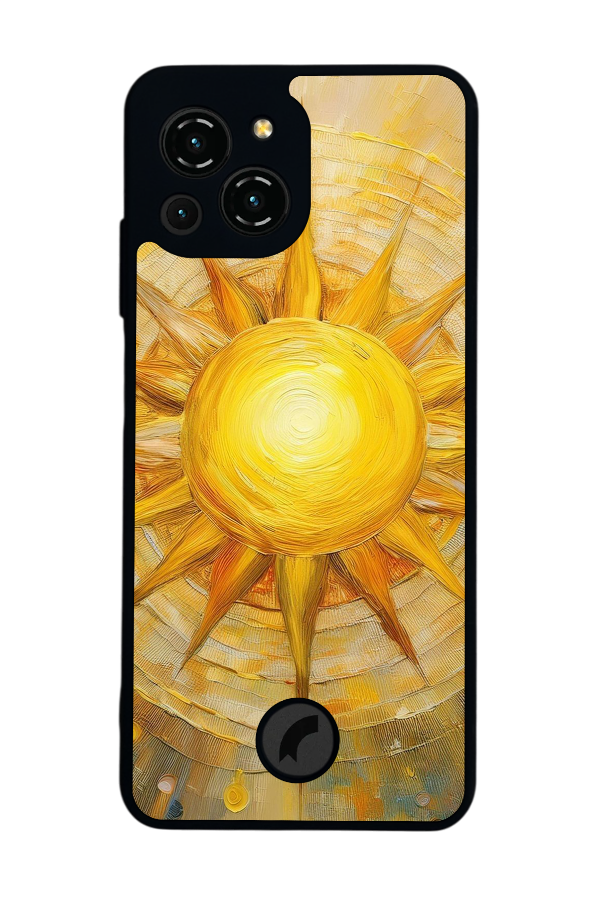 Reeder S23 Pro Max Uyumlu Gunes Tasarımlı Glossy Premium Kılıf