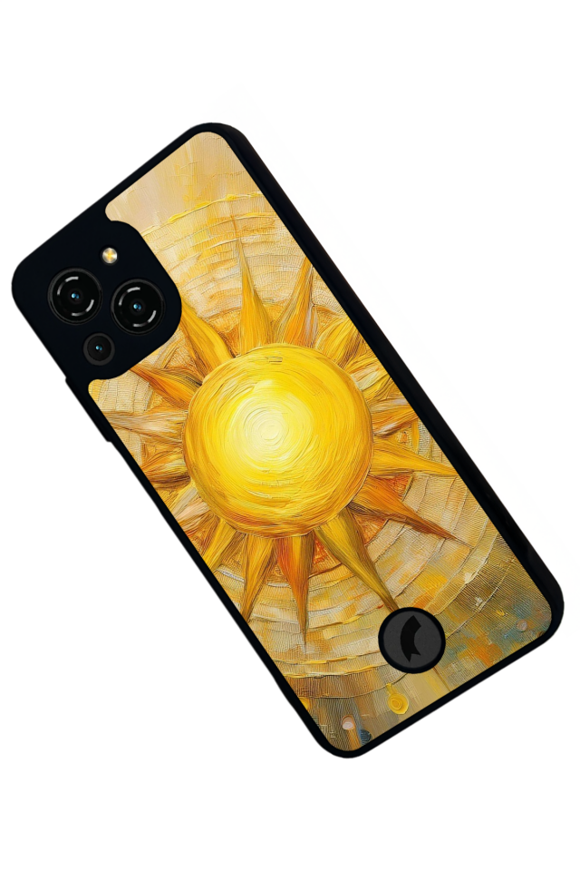 Reeder S23 Pro Max Uyumlu Gunes Tasarımlı Glossy Premium Kılıf