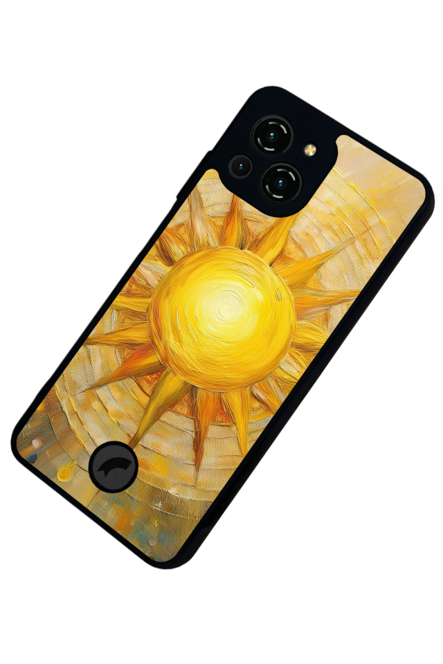 Reeder S23 Pro Max Uyumlu Gunes Tasarımlı Glossy Premium Kılıf