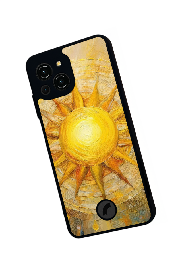 Reeder S23 Pro Max Uyumlu Gunes Tasarımlı Glossy Premium Kılıf