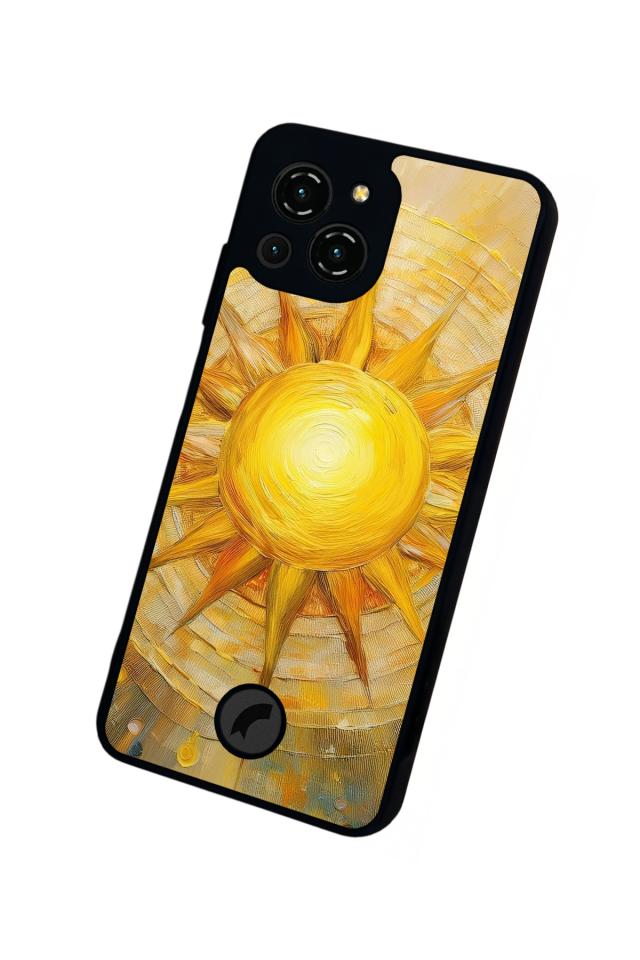 Reeder S23 Pro Max Uyumlu Gunes Tasarımlı Glossy Premium Kılıf
