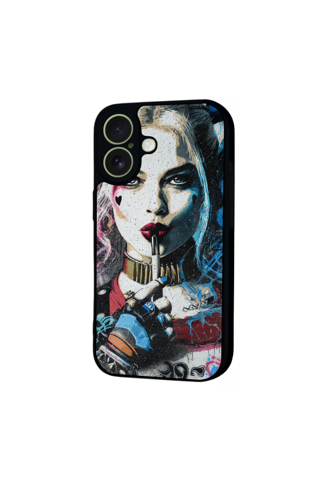 iPhone 17 Uyumlu HarleyQueen Tasarımlı Glossy Premium Kılıf
