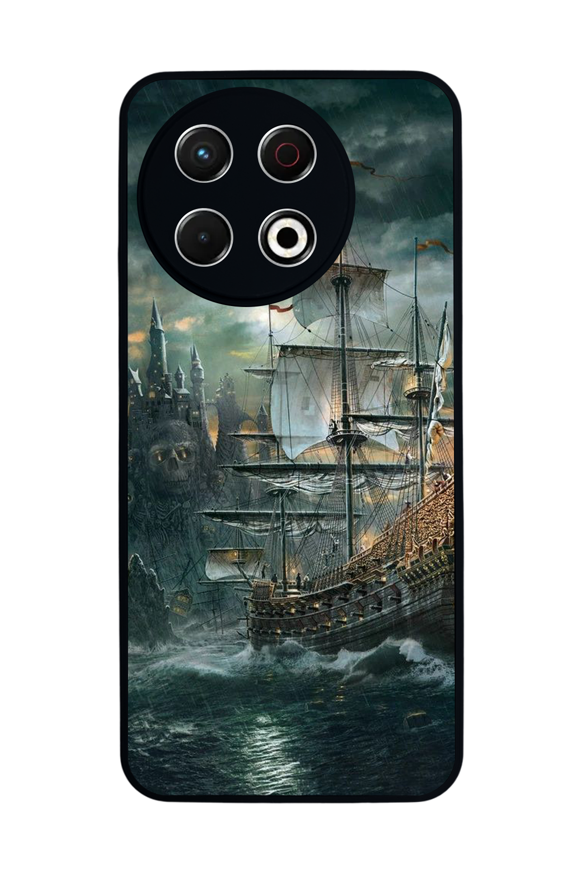 Tecno Spark 30 Pro Uyumlu Korsan Tasarımlı Glossy Premium Kılıf