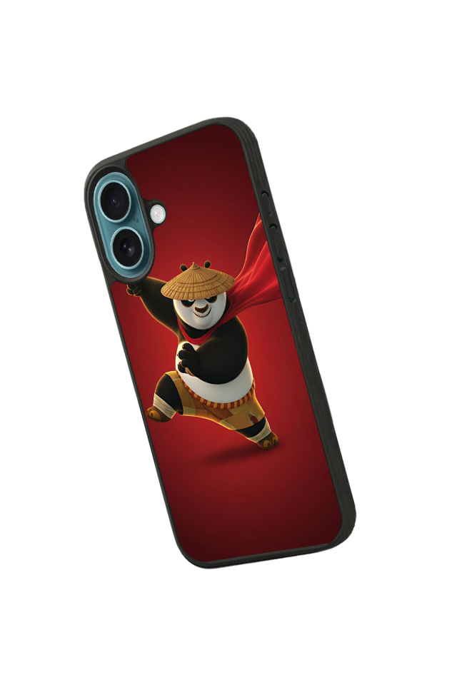 iPhone 16 Uyumlu Kung Fu Panda Tasarımlı Glossy Premium Kılıf