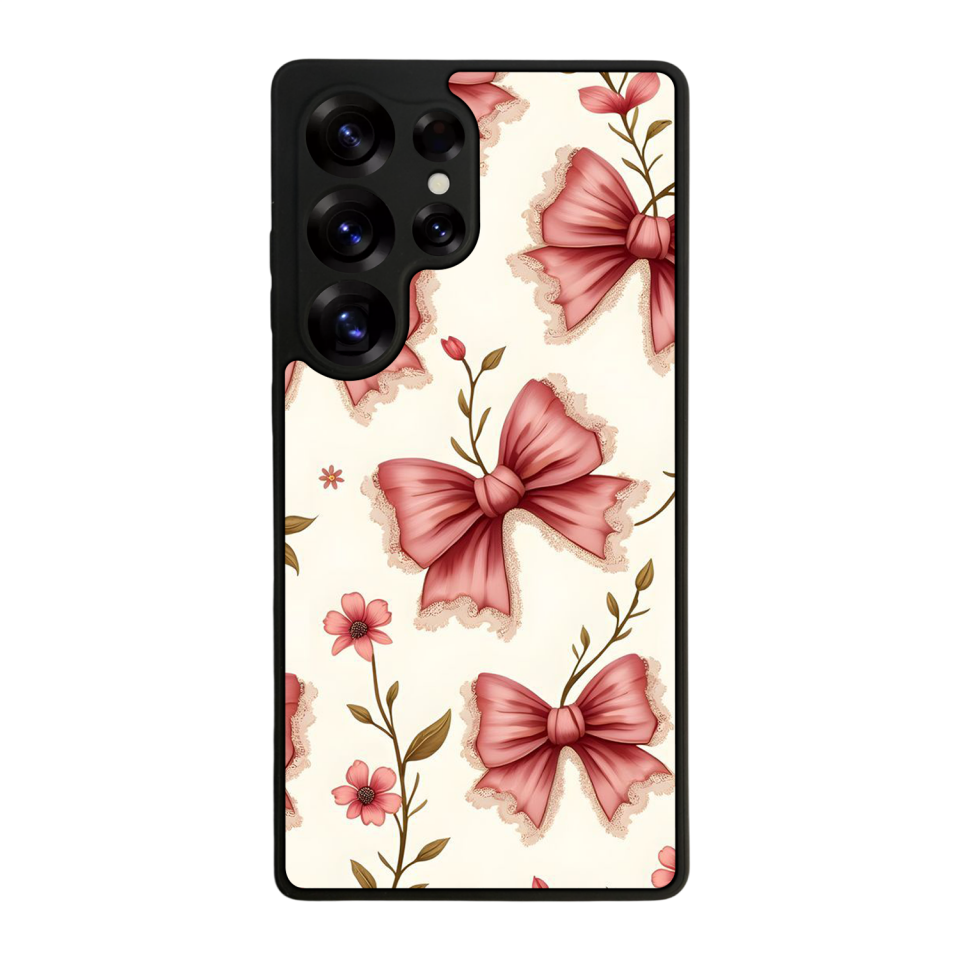 Samsung Galaxy S25 Ultra Uyumlu Kurdele Tasarımlı Glossy Premium Kılıf