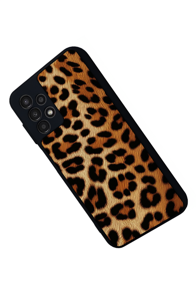 Samsung Galaxy A13 Uyumlu Leopar Tasarımlı Glossy Premium Kılıf