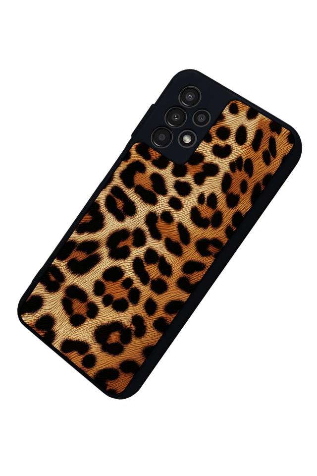 Samsung Galaxy A13 Uyumlu Leopar Tasarımlı Glossy Premium Kılıf