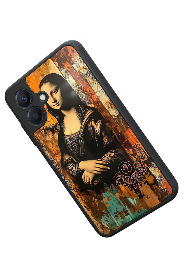 Samsung Galaxy A07 Uyumlu Monalisa Tasarımlı Glossy Premium Kılıf