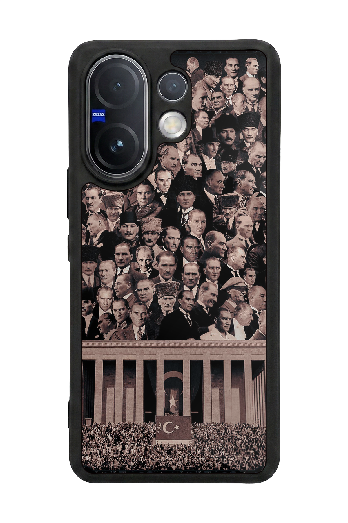Vivo V60 Uyumlu Mustafa Kemal Ataturk Tasarımlı Glossy Premium Kılıf