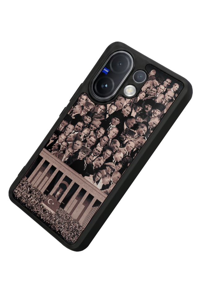 Vivo V60 Uyumlu Mustafa Kemal Ataturk Tasarımlı Glossy Premium Kılıf