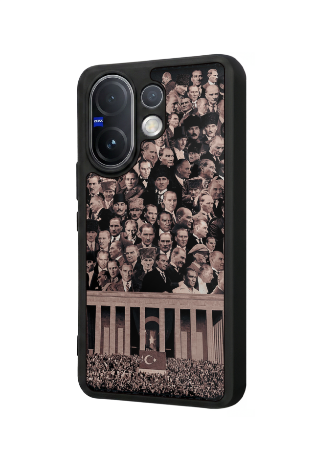 Vivo V60 Uyumlu Mustafa Kemal Ataturk Tasarımlı Glossy Premium Kılıf