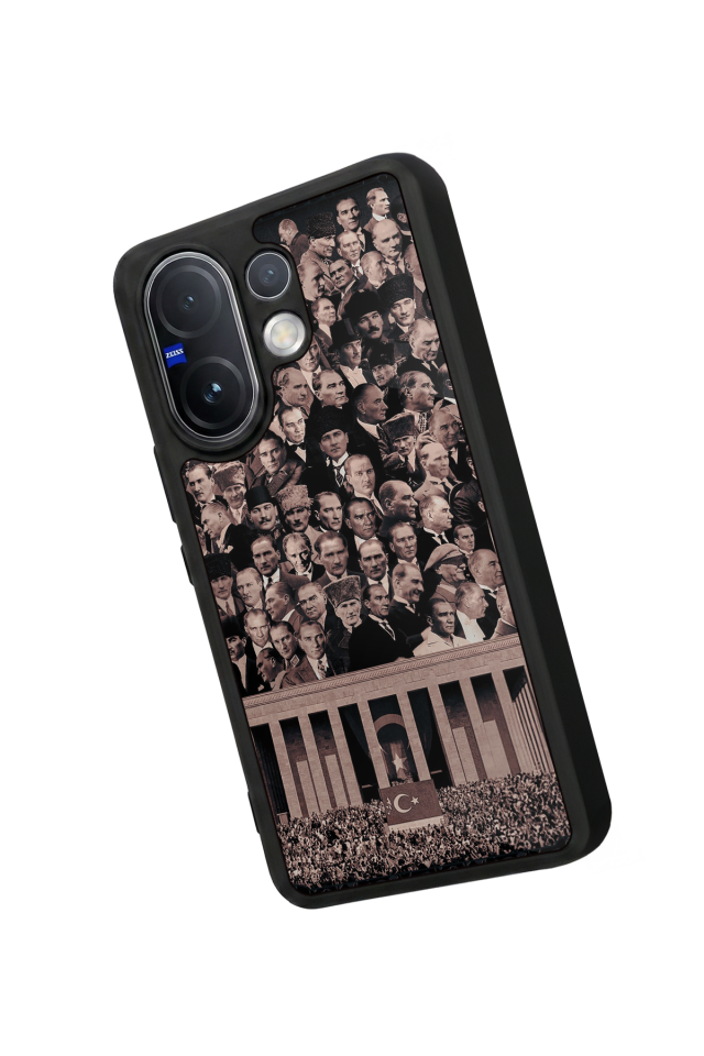Vivo V60 Uyumlu Mustafa Kemal Ataturk Tasarımlı Glossy Premium Kılıf
