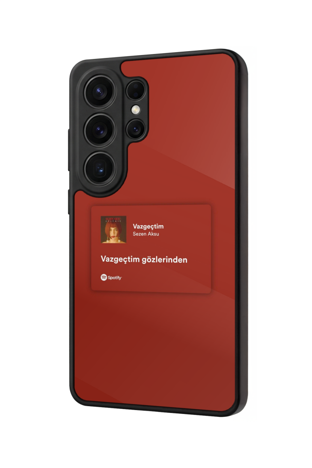 Samsung Galaxy S26 Ultra Uyumlu Sarki Sozleri Tasarımlı Glossy Premium Kılıf