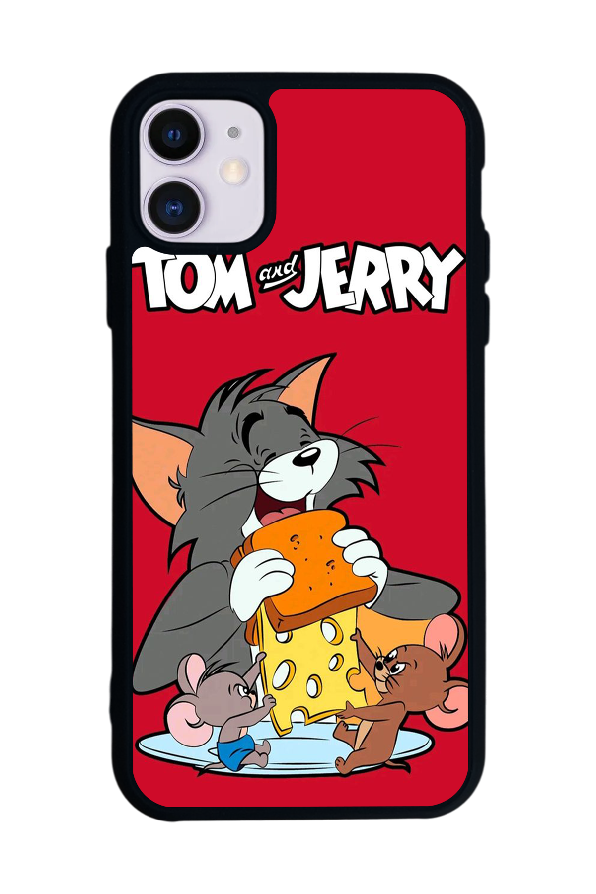 iPhone 11 Uyumlu Tom And Jerry Tasarımlı Glossy Premium Kılıf