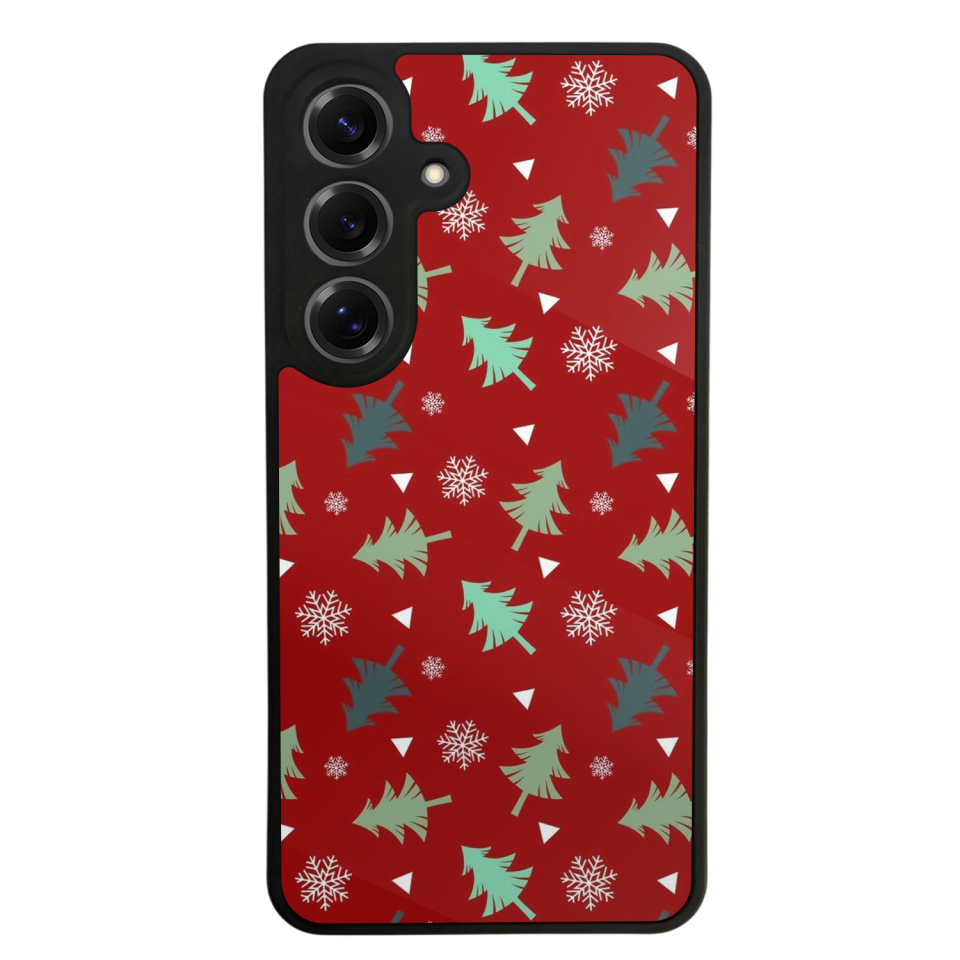Samsung Galaxy S25 Uyumlu Yilbasi Christmas Tasarımlı Glossy Premium Kılıf