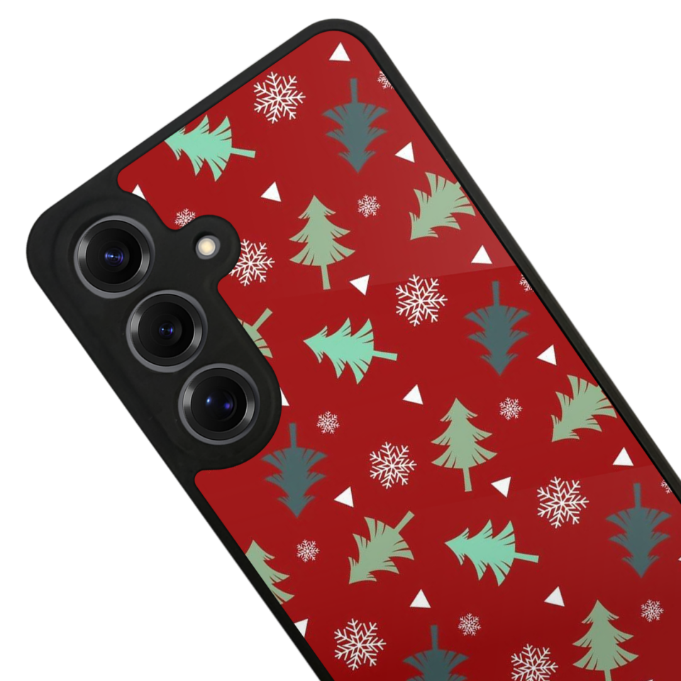 Samsung Galaxy S25 Uyumlu Yilbasi Christmas Tasarımlı Glossy Premium Kılıf