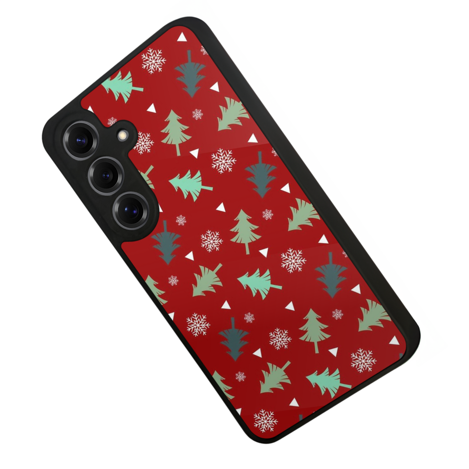 Samsung Galaxy S25 Uyumlu Yilbasi Christmas Tasarımlı Glossy Premium Kılıf