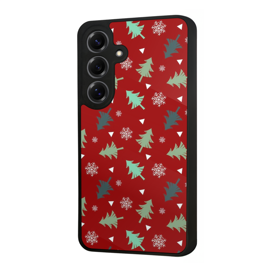 Samsung Galaxy S25 Uyumlu Yilbasi Christmas Tasarımlı Glossy Premium Kılıf