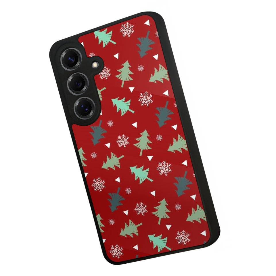 Samsung Galaxy S25 Uyumlu Yilbasi Christmas Tasarımlı Glossy Premium Kılıf