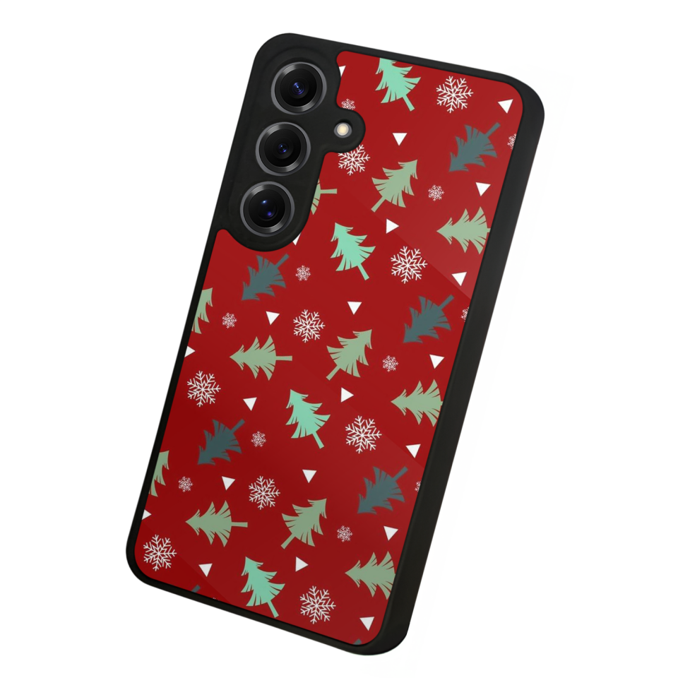 Samsung Galaxy S25 Uyumlu Yilbasi Christmas Tasarımlı Glossy Premium Kılıf