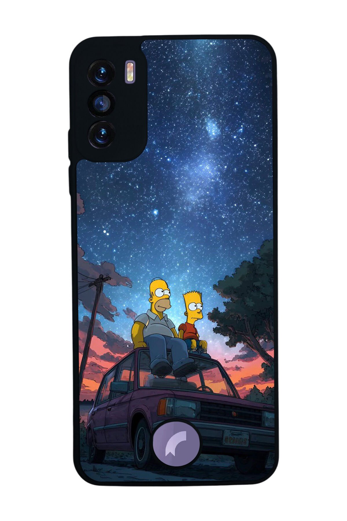 Reeder S19 Max Pro S Uyumlu The Simpsons Tasarımlı Glossy Premium Kılıf