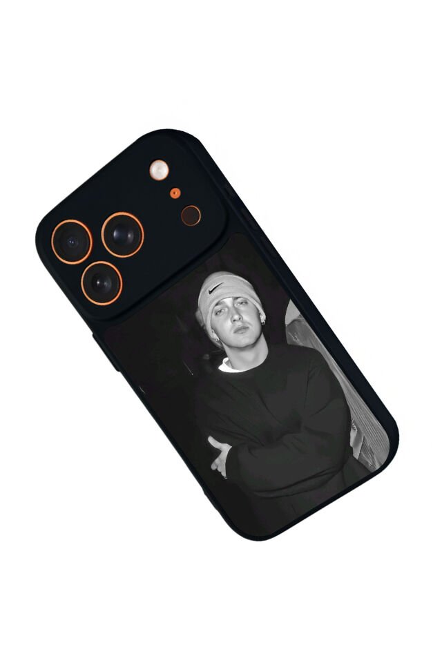 iPhone 17 Pro Max Uyumlu Eminem Tasarımlı Glossy Premium Kılıf