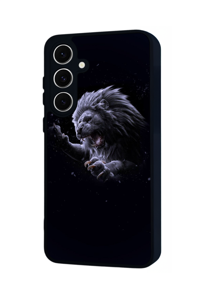 Samsung Galaxy S24 FE Uyumlu Aslan Tasarımlı Glossy Premium Kılıf